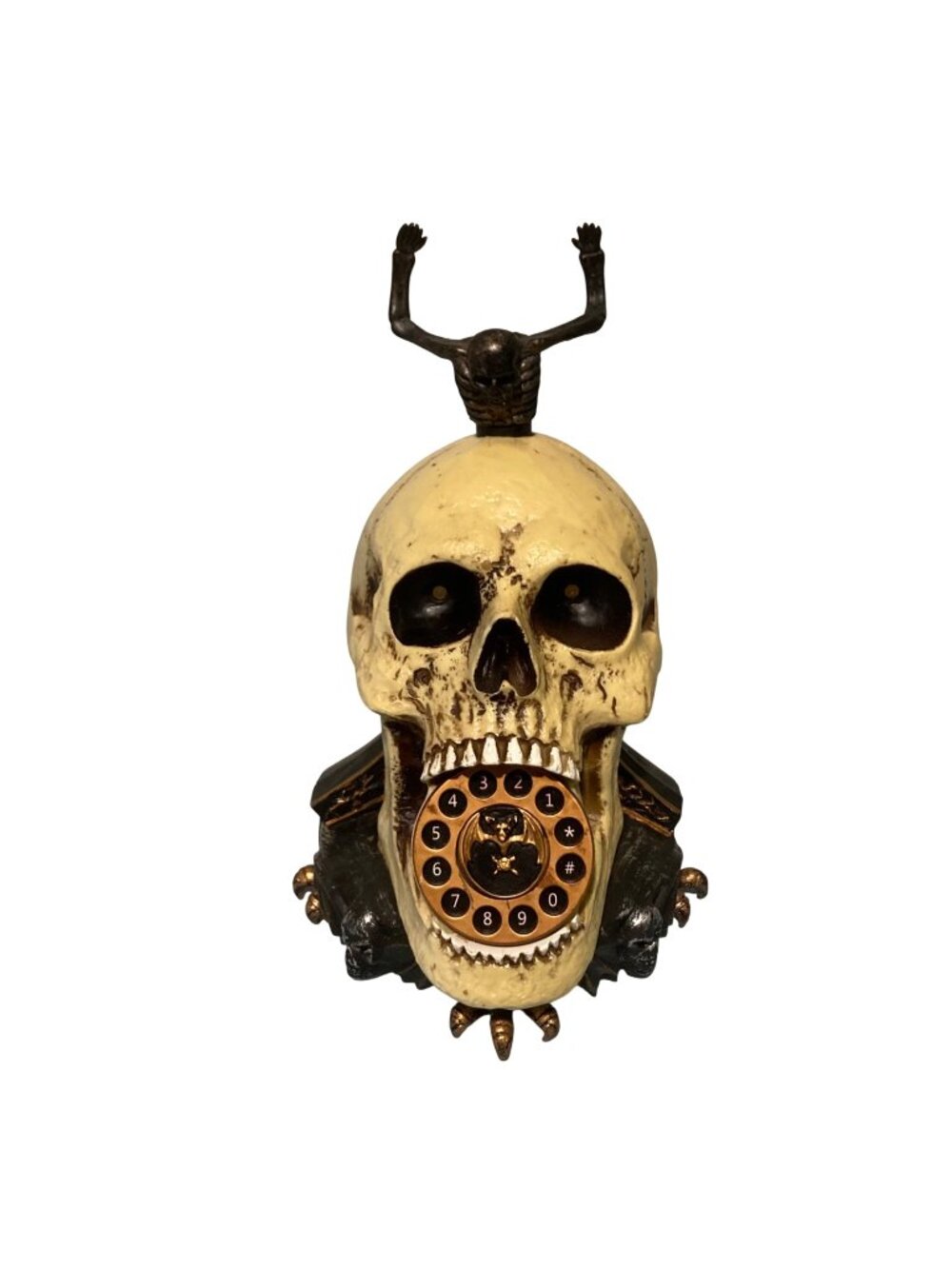 Vintage Halloween Haunted Phone Light Up And Sound Telephone - Works